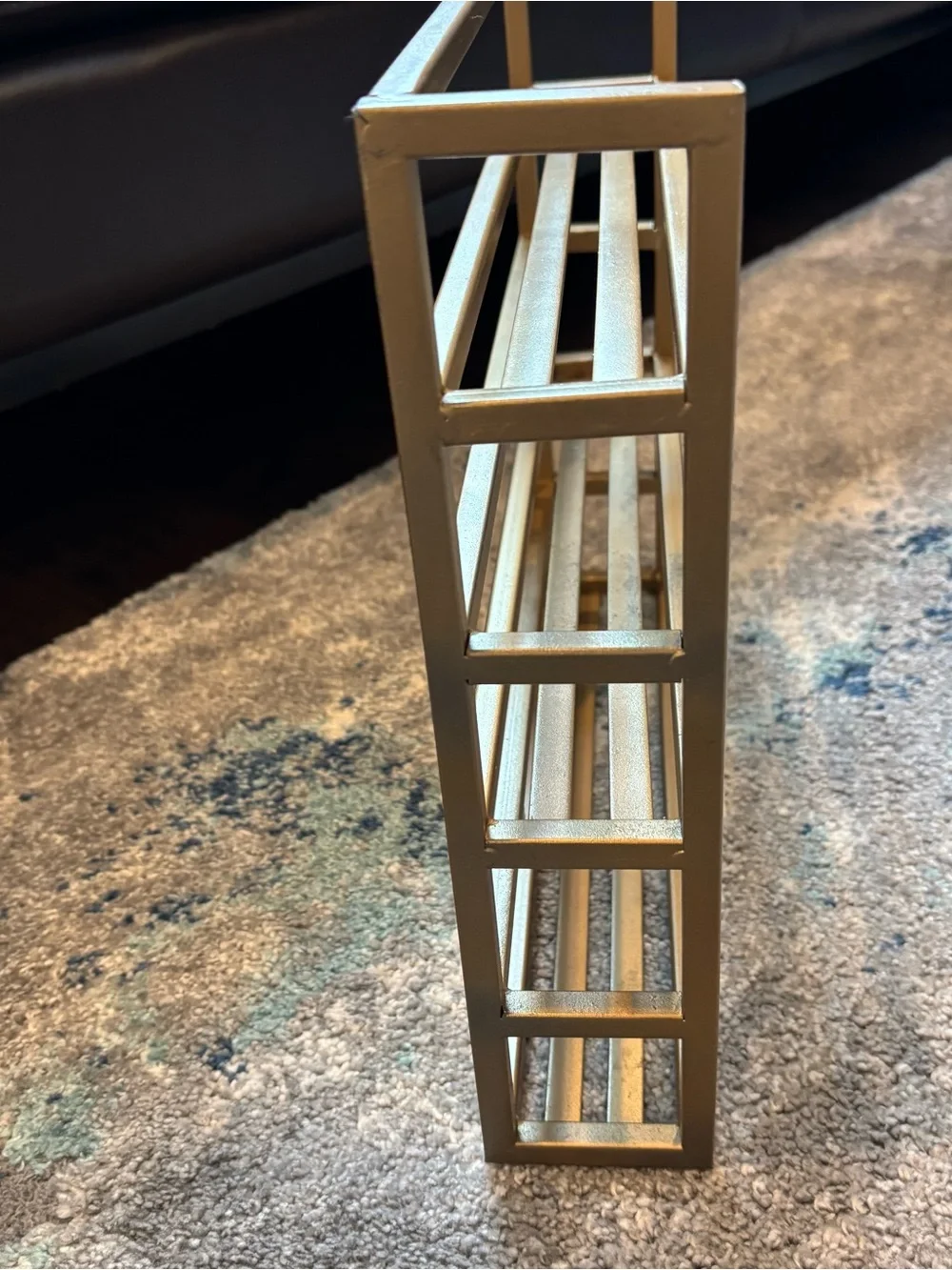Gold Metal Tiered Organizer Shelf